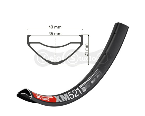 Обод DT Swiss XM 521 27x35 32 спицы