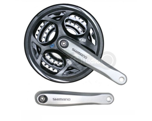 Шатуны Shimano FC-M311 Altus 175 мм 48X38X28 серые