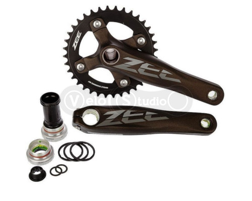 Шатуны Shimano FC-M640 ZEE, Hollowtech II 170мм 36T+Каретка BSA