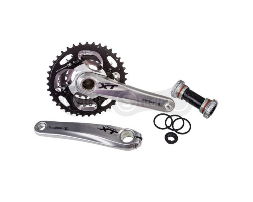 Шатуны Shimano FC-M782 DEORE XT, Hollowtech II 175мм 40x30x22T+Каретка BSA