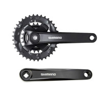 Шатуны Shimano FC-MT101-2x9 Altus 175 мм 36X22, OEM