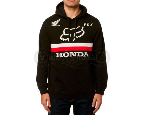 Толстовка FOX Honda Pullover Fleece Black розмір L