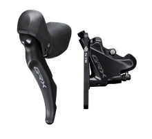 Комплект гальма Shimano GRX ST-RX600+BR-RX400 Передній 2 швидкості