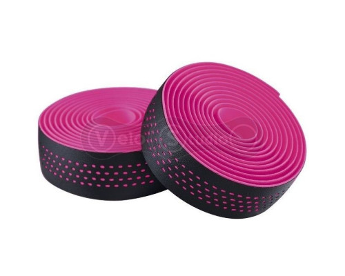 Обмотка руля Merida чёрная - розовая