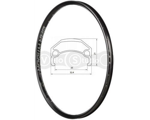 Обод Dartmoor Raider v.2 27,5 дюймов 32 спицы черный