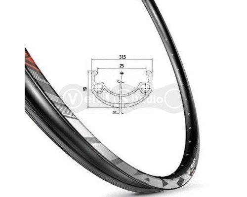 Обод Mach1 MAXX DISC 27,5, 32 спицы, бескамерный