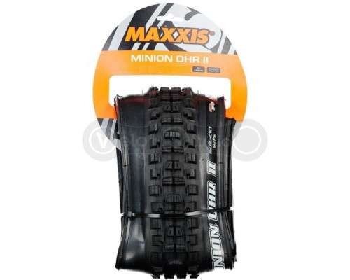 Покрышка Maxxis Minion DHR II 27.5x2.40, складная, WT, 3C/TR/DH, 60*2TPI задняя