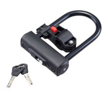 Замок Merida скоба U-LOCK 2 KEYS BRACKET 80x140 мм
