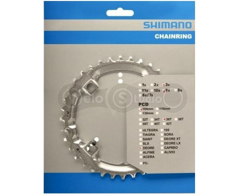 Зірка шатунів Shimano FC-M510 36 зуб., 9 швидкостей