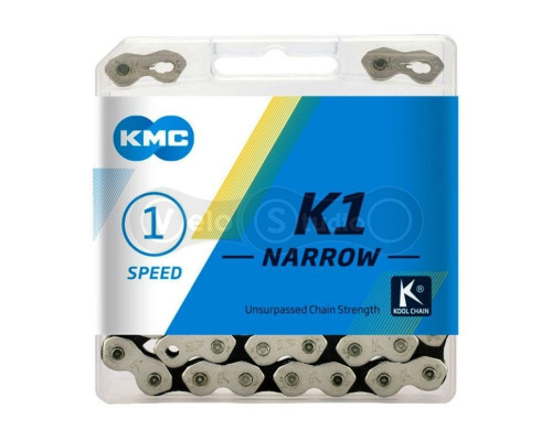 Цепь KMC K1-N односкоростная 112 звеньев + замок