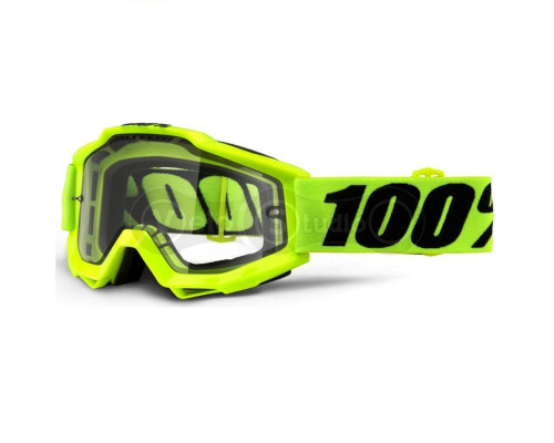 Окуляри-маска Ride 100% Accuri Enduro Goggle Fluo Yellow - Clear Dual Lens