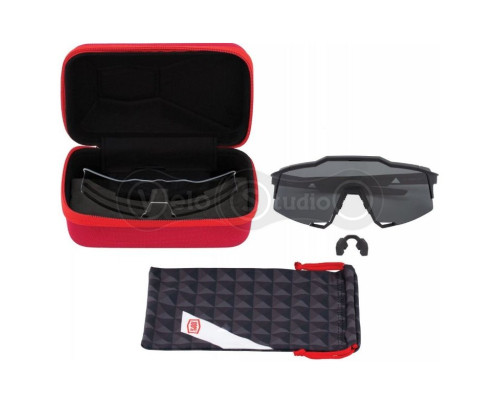 Велосипедні очки Ride 100% Speedcraft - Polished Translucent Crystal Grey - HiPER Silver Mirror Lens