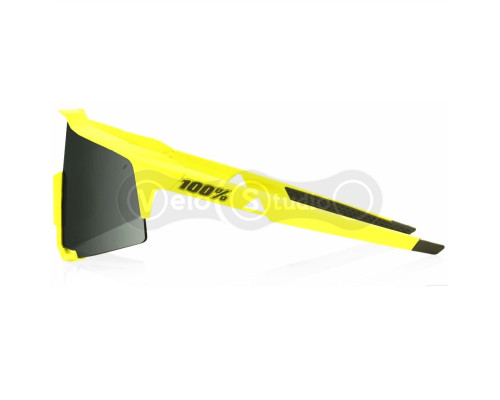 Велосипедные очки Ride 100% Speedcraft - Soft Tact Banana - Grey Green Lens