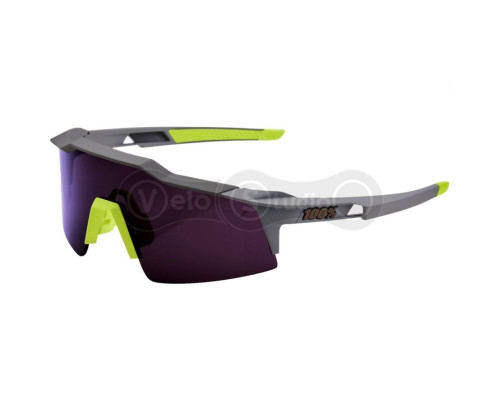 Велосипедні окуляри Ride 100% Speedcraft - Soft Tact Midnight Mauve - Purple Lens
