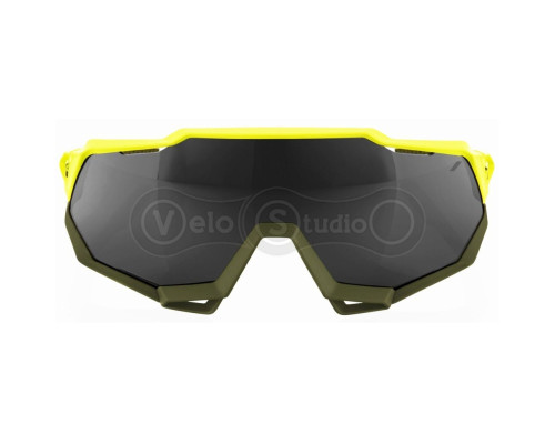 Велосипедные очки Ride 100% SPEEDTRAP - Soft Tact Banana - Black Mirror Lens