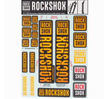 Стикер на вилку и амортизатор Rock Shox 30/32/RS1 NEO2 Orange Original