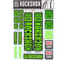 Стикер на вилку и амортизатор Rock Shox 35мм NE05 Green