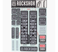 Стикер на вилку и амортизатор Rock Shox 30/32/RS1 Polar Grey Original