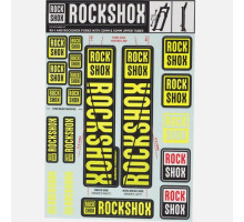 Стикер на вилку и амортизатор Rock Shox 30/32/RS1 NEO1 Yellow Original