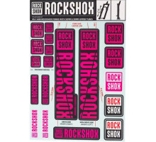 Стикер на вилку и амортизатор Rock Shox 30/32/RS1 Magenta Original
