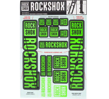 Стикер на вилку и амортизатор Rock Shox 35мм Dual Crown NE05 Green