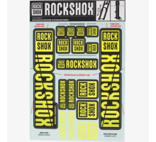 Стикер на вилку и амортизатор Rock Shox 35мм Dual Crown NE02 Yellow