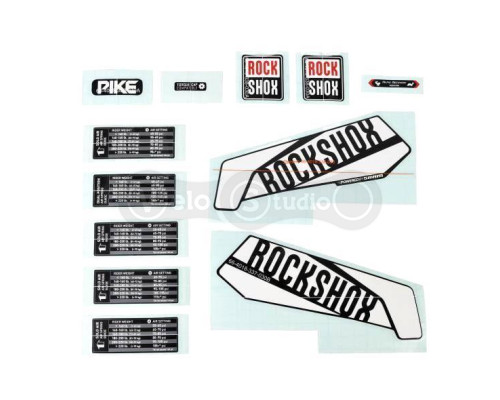 Стікер на вилку Rock Shox Pike 26/27.5/29" White/DFBLK