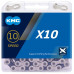 Цепь KMC X10 Silver/Black 10 скоростей 114 звеньев + замок