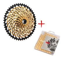 Касета SRAM XX1 Eagle XG-1299 Gold 10-50T + ланцюг Sram PC XX1 Eagle