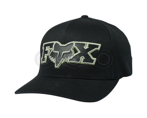 Кепка FOX Ellipsoid Flexfit Hat Black Green L/XL