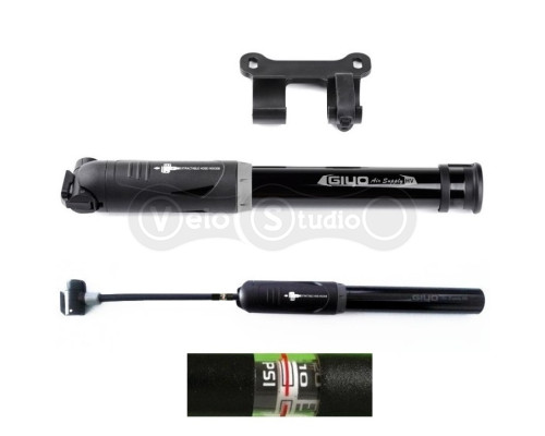 Насос GIYO GP-863E алюмінієвий зі шлангом та манометром