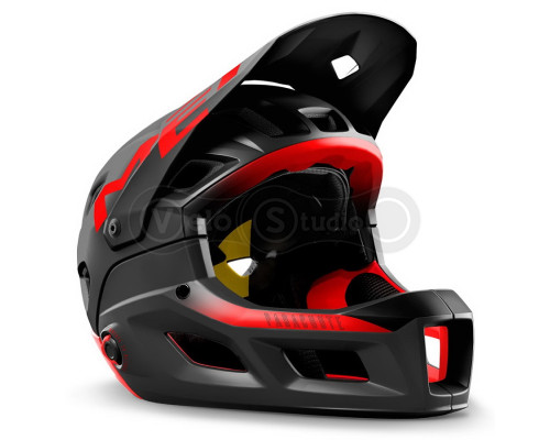 Шолом MET Parachute MCR (Mips) Black Red Matt L (58-61 см)