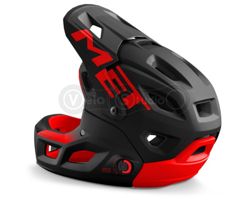 Шолом MET Parachute MCR (Mips) Black Red Matt L (58-61 см)