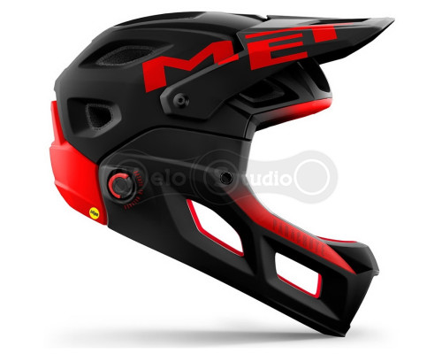 Шолом MET Parachute MCR (Mips) Black Red Matt L (58-61 см)