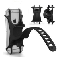 Тримач смартфона до 6 дюймів чорний силіконовий