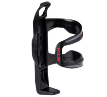 Флягодержатель KLS Revert с боковой загрузкой чёрный красный