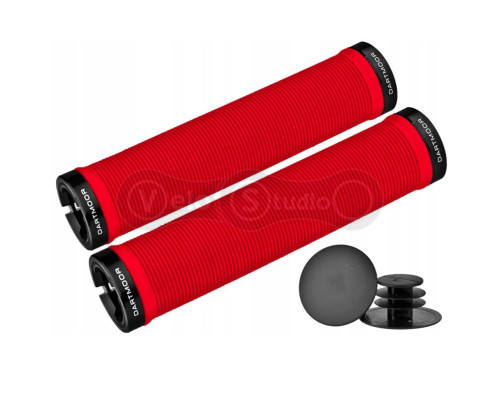 Грипсы Dartmoor Race 135 мм с двумя замками красные