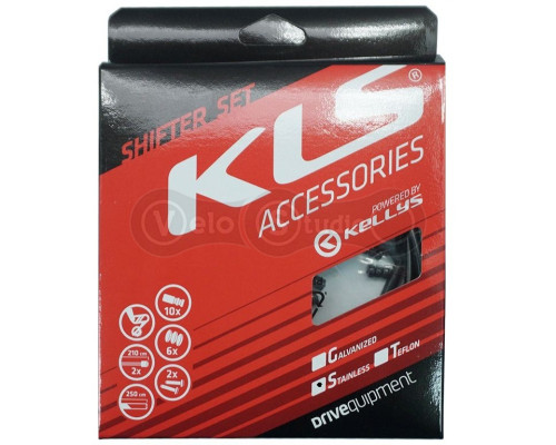 Набор переключения KLS, рубашка, троса (нержавейка), оконцовки