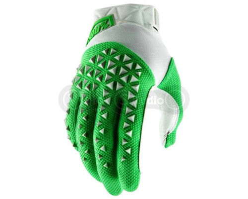 Вело рукавички Ride 100% AIRMATIC Glove Silver Fluo Lime розмір M