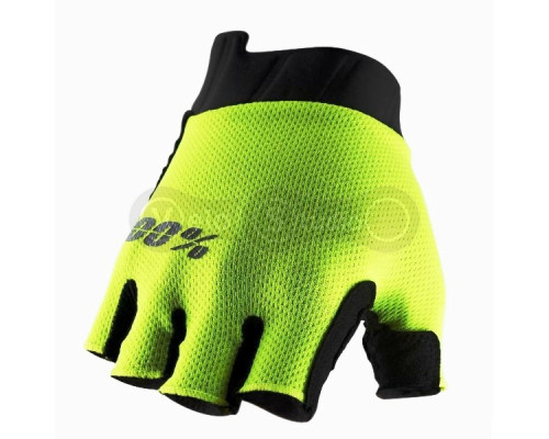 Вело перчатки Ride 100% Exceeda Gel Short Finger Fluo Yellow размер L
