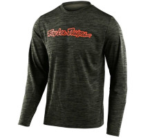 Джерси Troy Lee Designs (TLD) Flowline Signature Heather Green Tangerine