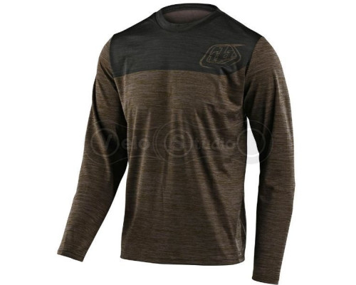 Джерси Troy Lee Designs (TLD) Flowline L/S Shield Heather Walnut Charcoal S