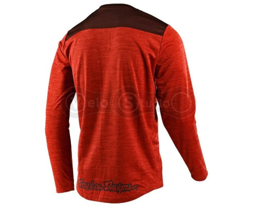 Джерсі Troy Lee Designs (TLD) Flowline L/S Shield Heather Tangerine