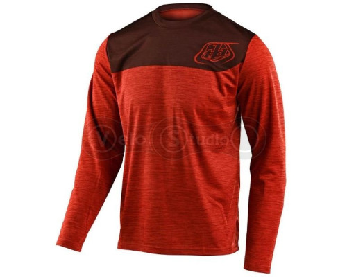 Джерсі Troy Lee Designs (TLD) Flowline L/S Shield Heather Tangerine