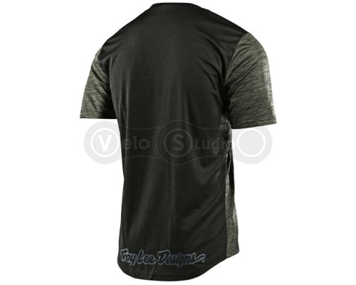 Джерси Troy Lee Designs (TLD) Flowline S/S Shield Heather Green Black размер L
