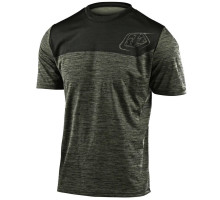 Джерси Troy Lee Designs (TLD) Flowline S/S Shield Heather Green Black размер L