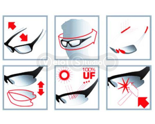 Очки Lynx Austin G Alu Silver сменные линзы, UV400