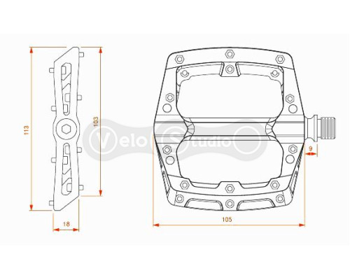 Педали FireEye Skittles чёрные