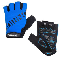 Вело рукавички ONRIDE Hold 20 сині з гелем розмір S