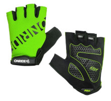 Вело рукавички ONRIDE Hold 20 зелені з гелем розмір S